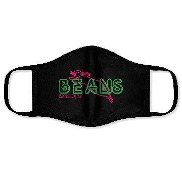 Discover Beans Saginaw Michigan Rabbit Face Masks