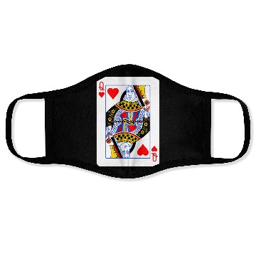 Discover Queen Of Hearts Couple Face Masks