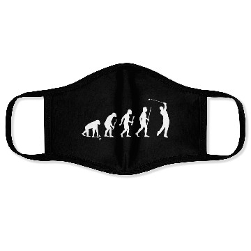 Discover Evolution Man Golf Face Masks