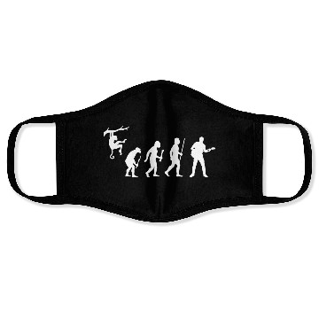 Discover Evolution Man Guitar Face Masks
