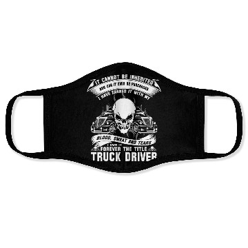 Discover Truck Driver pussy truck driver funny truck driv Face Masks