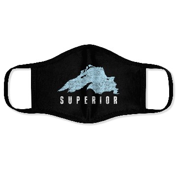 Discover Lake Superior Great Lakes Face Masks