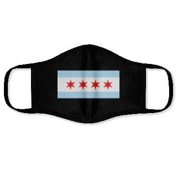 Discover Flag of Chicago Face Masks
