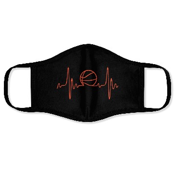 Discover (basketball) - heartbeat Face Masks
