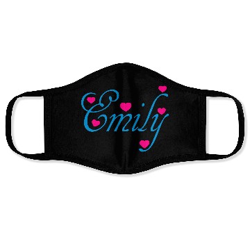 Discover ♥ټI Love Emily-Vector Cute Confession Designټ♥ Face Masks