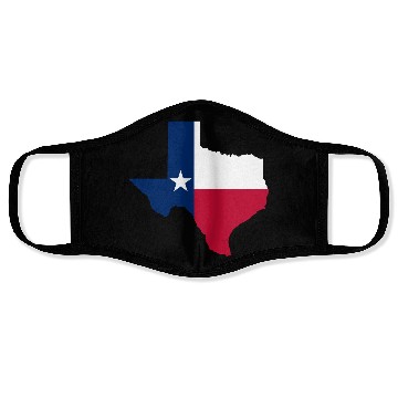 Discover Texas State Flag Map Face Masks