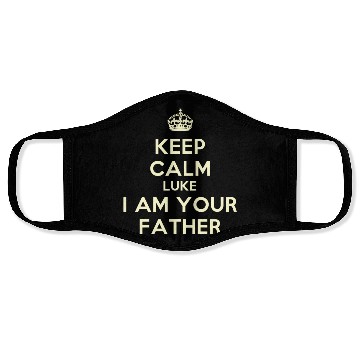 Discover Keep calm and Luke I am your father Face Masks