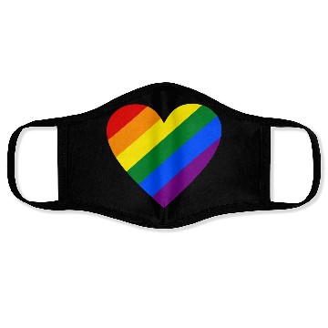 Discover Rainbow Heart Face Masks