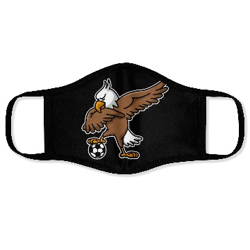 Discover Dabbing dab American Eagle soccer football Face Masks