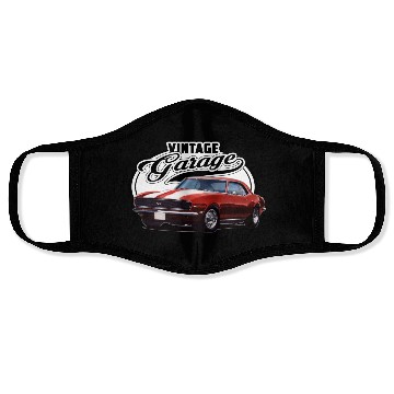 Discover Vintage Camaro Garage Face Masks