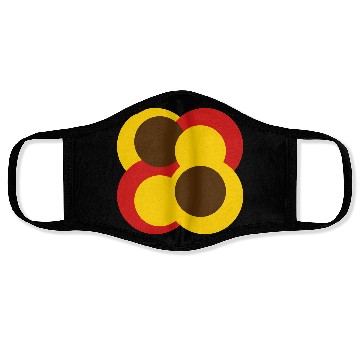 Discover Abstract Geometric Circular Shapes Face Masks