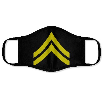Discover army rank patch corporal Face Masks