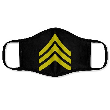 Discover army rank patch sergeant Face Masks