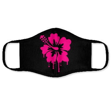 Discover gladditudes Grunge Hibiscus Face Masks