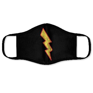Discover Vintage Lightning Bolt Face Masks