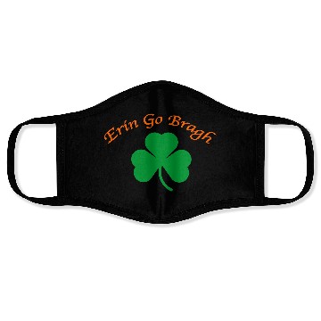 Discover Erin Go Bragh Shamrock Face Masks