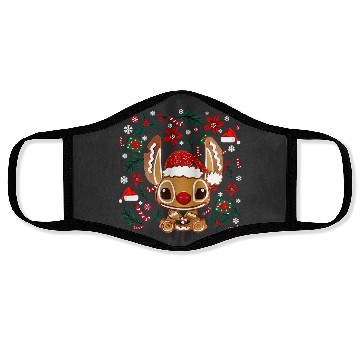 Discover Gingerbread Christmas Stitch Classic Face Masks, Stitch Cute Disney Lilo Face Masks