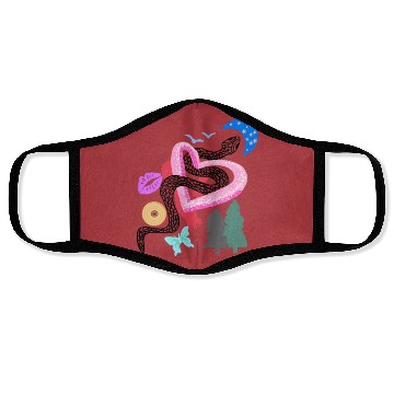 Discover TaylorSwift eras inspired logo Face Masks