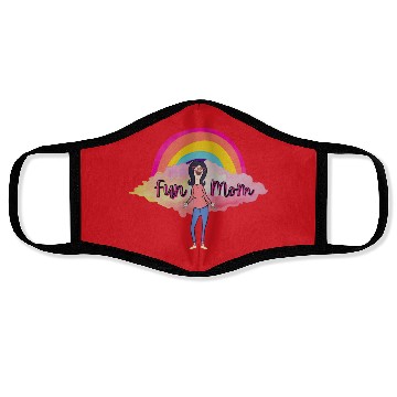 Discover Boho Rainbow Bobs Burgers Linda Belcher Fun Mom Face Masks
