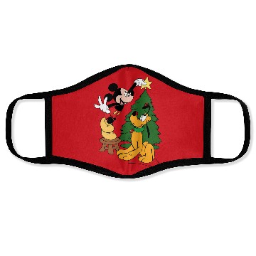 Discover Mickey Mouse And Pluto Christmas Tree Face Masks,Christmas Disney Face Masks,Pluto Face Masks,Mickey Mouse Face Masks