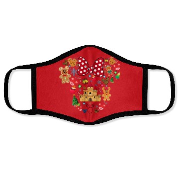 Discover Disney Gingerbread Face Masks, Mickey Christmas Face Masks