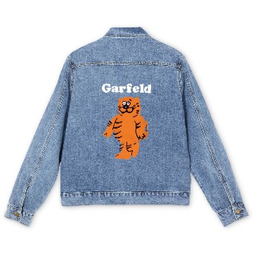 Discover Garfeld bootleg Garfield and Heathcliff cat Men's Denim Jackets