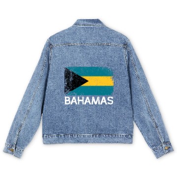 Discover Bahamian Flag Made In Bahamas Men's Denim Jackets