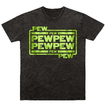 Discover Pew Pew Pew Mineral Wash T Shirts
