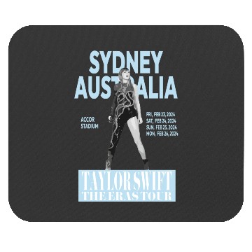Discover Eras Tour - Sydney, Australia - Light Blue Mouse Pads