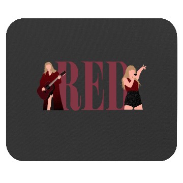 Discover Tayl'or Swift Red eras tour art Mouse Pads
