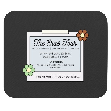 Discover Cincinnati Night 1 Eras Tour Mouse Pads