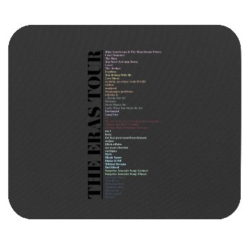 Discover eras tour UPDATED SETLIST Active Mouse Pads