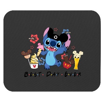 Discover Disney Stitch Best Day Ever Mouse Pads, Disney Stitch Mouse Pads