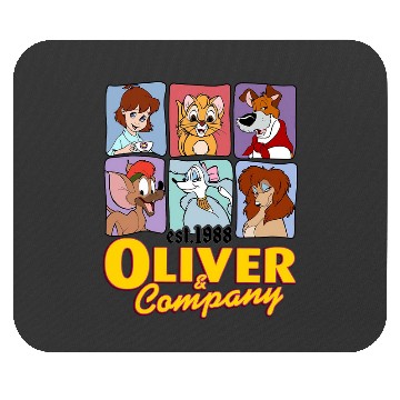 Discover Disney Oliver & Company Characters Mouse Pads