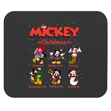 Discover Mickey Christmas Mouse Pads, Christmas Mouse Pads, Raglan Mouse Pads, Disney Christmas Mouse Pads