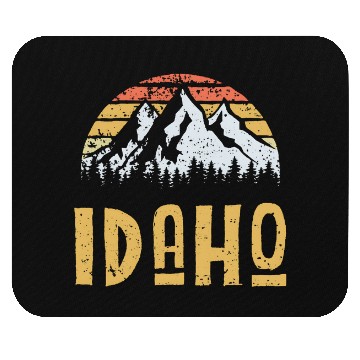 Discover Vintage Retro Id Idaho Us Mountain State Mouse Pads
