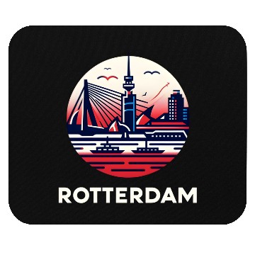 Discover Rotterdam Skyline A Modern City s Artistic View Mouse Pads