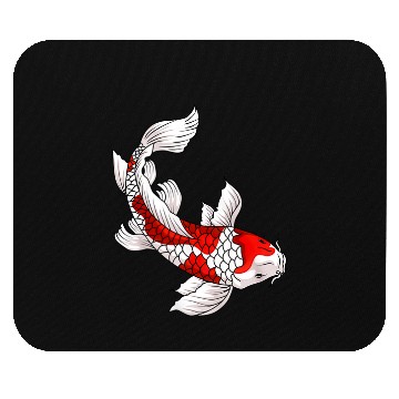 Discover Japanese Koi Fish Carp Nishikigoi Taisho Sanke Mouse Pads