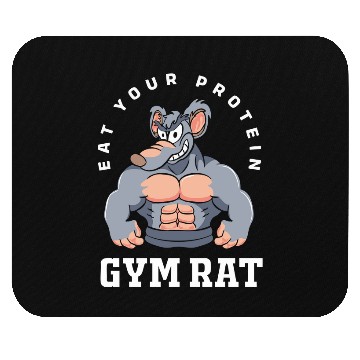 Discover Weightlifting Gym Rat Mouse Pads
