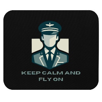 Discover Keep Calm And Fly On - Mouse Pads for Pilots