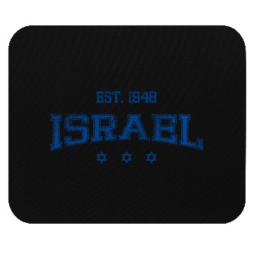 Discover Israel-blue Mouse Pads