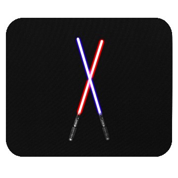 Discover LightSabers red and blue Mouse Pads