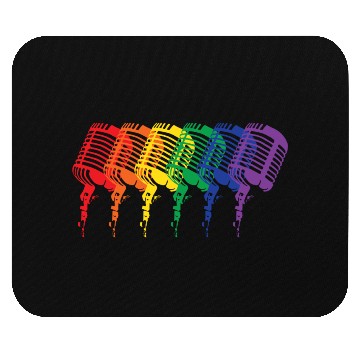 Discover Multi-colored Mics Mouse Pads