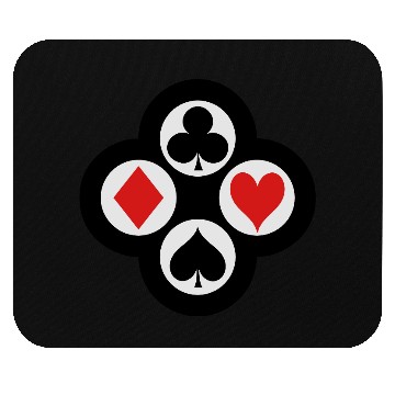 Discover Poker Suits Circle Vector Mouse Pads