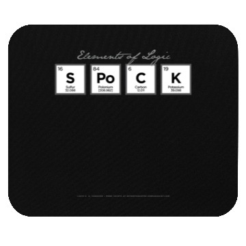 Discover Spock Periodic Table Mouse Pads