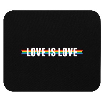 Discover Love is Love Ribbon Mouse Pads