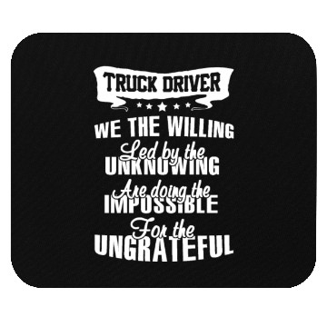 Discover truck driver Mouse Pads
