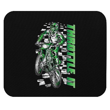 Discover Motocross Throttle It Kawasaki Mouse Pads