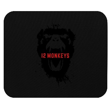 Discover 12 Monkeys Scream Stencil Tv Series 2015 Mouse Pads