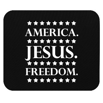 Discover jesus America, America. Jesus. freedom Mouse Pads
